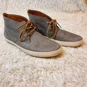 Frye | Shoes | Frye Norfolk Gray Leather Lace Up Chukka  display picture 2